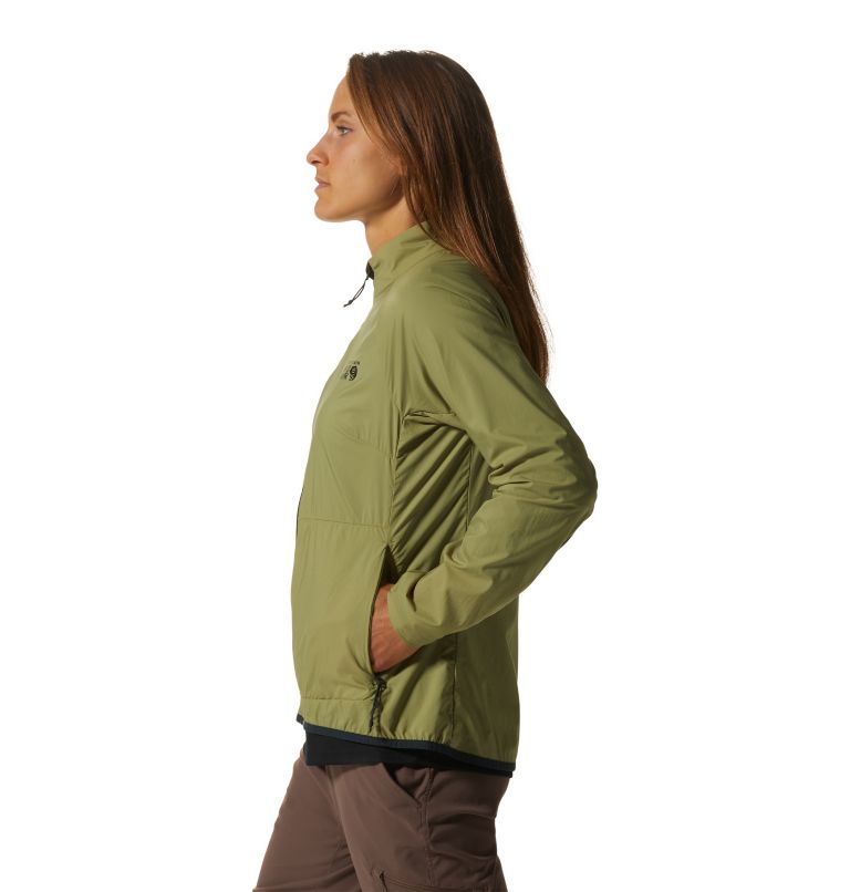 Women's Kor AirShell Full Zip Jacket, Color: Light Cactus, image 3