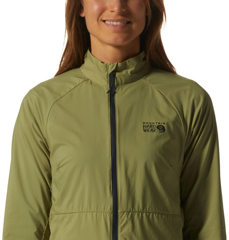 Women's Kor AirShell Full Zip Jacket, Color: Light Cactus, image 4