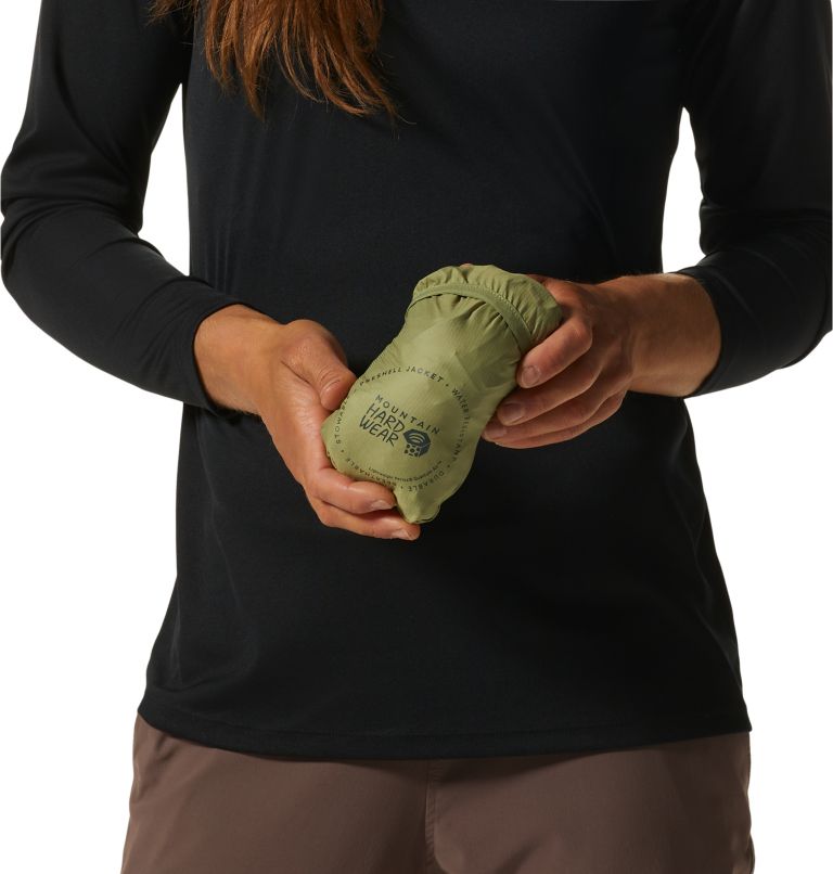 Women's Kor AirShell Full Zip Jacket, Color: Light Cactus, image 5