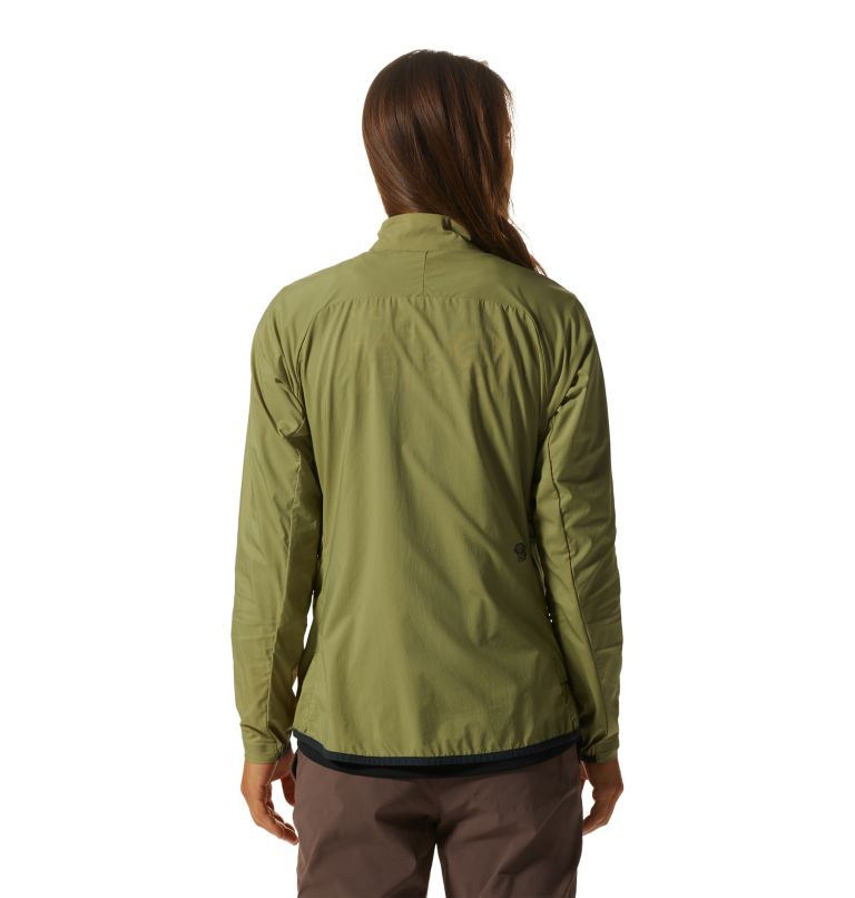 Thumbnail: Women's Kor AirShell Full Zip Jacket, Color: Light Cactus, image 2