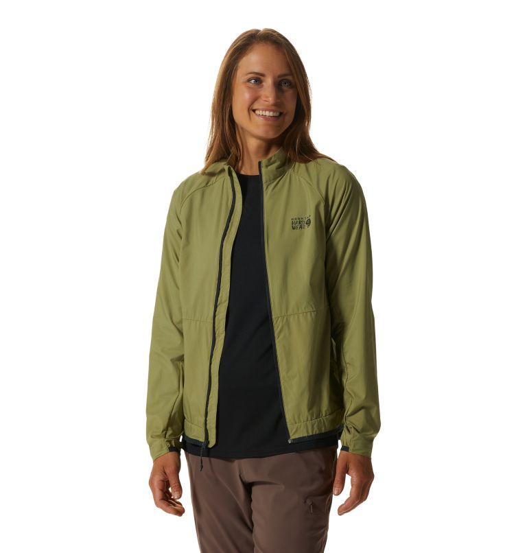 Thumbnail: Women's Kor AirShell Full Zip Jacket, Color: Light Cactus, image 1