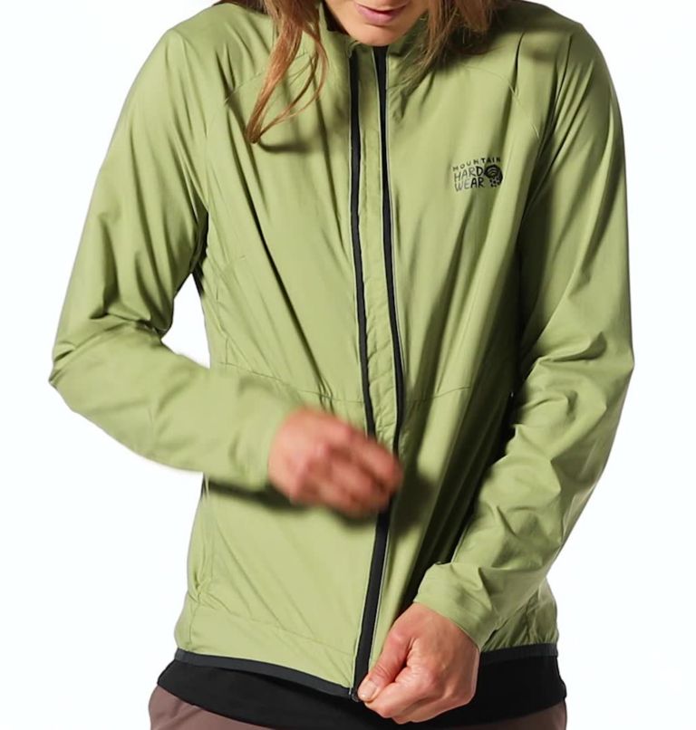 Women's Kor AirShell Full Zip Jacket, Color: Light Cactus