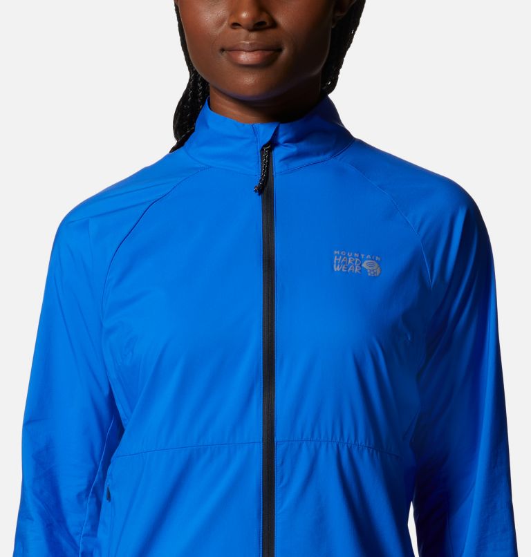 Thumbnail: Women's Kor AirShell Full Zip Jacket, Color: Bright Island Blue, image 4