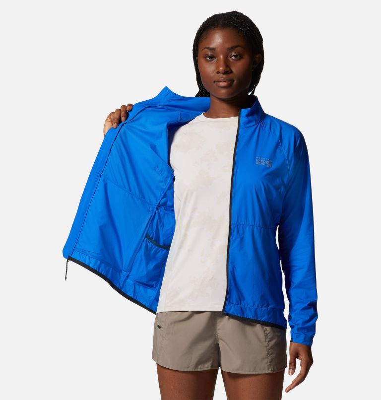 Women's Kor AirShell Full Zip Jacket, Color: Bright Island Blue, image 5