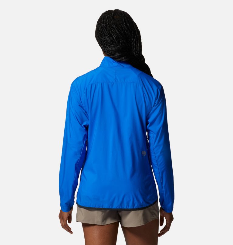 Thumbnail: Women's Kor AirShell Full Zip Jacket, Color: Bright Island Blue, image 2
