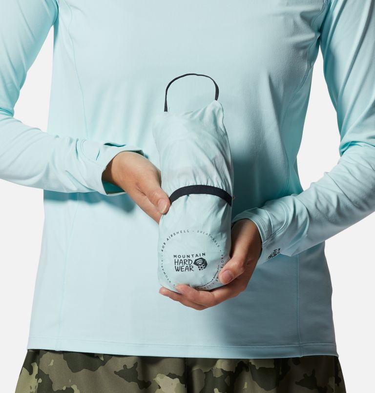 Women's Kor AirShell Full Zip Jacket, Color: Pale Ice, image 5