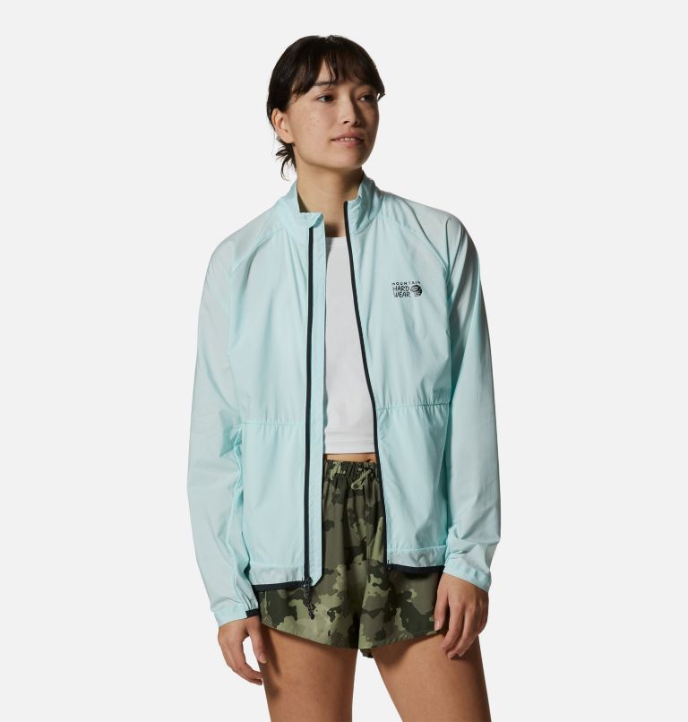 Women's Kor AirShell Full Zip Jacket, Color: Pale Ice, image 7