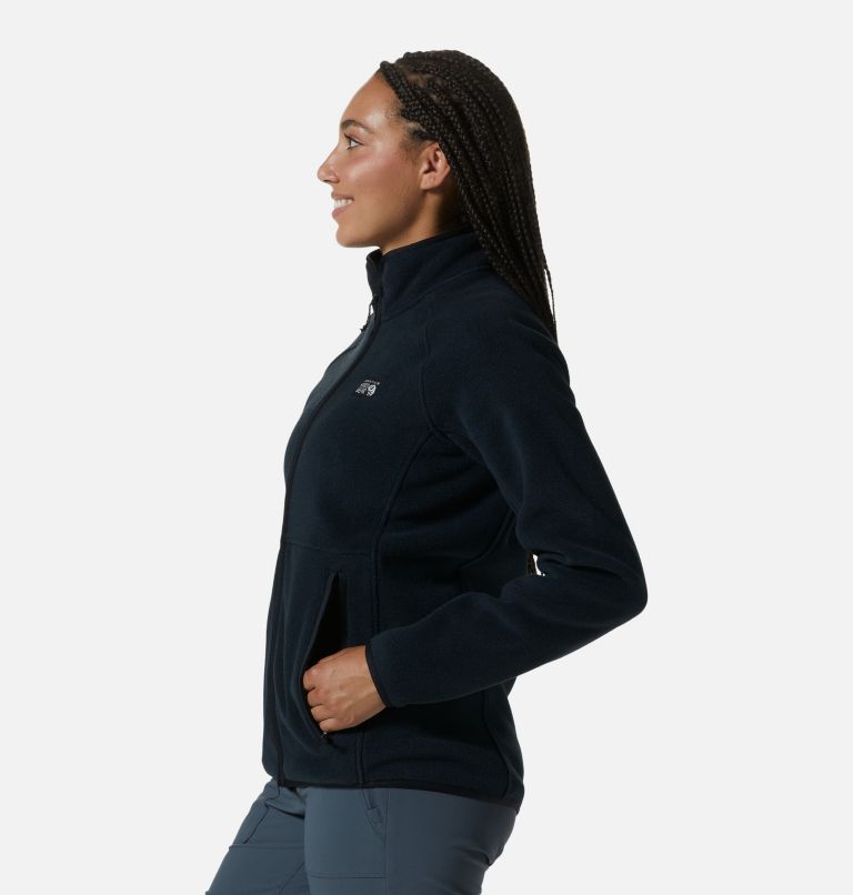 Women's Polartec® Double Brushed Full Zip Jacket, Color: Black, image 3