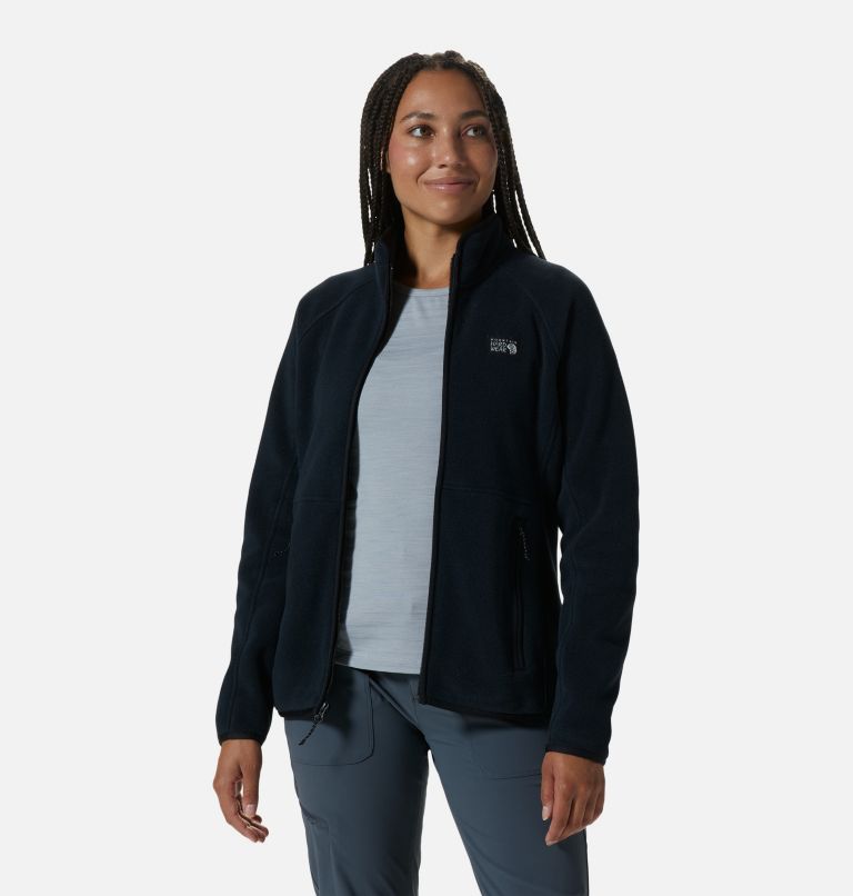 Thumbnail: Women's Polartec® Double Brushed Full Zip Jacket, Color: Black, image 1
