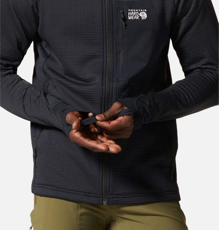 Polartec grid store fleece hoodie