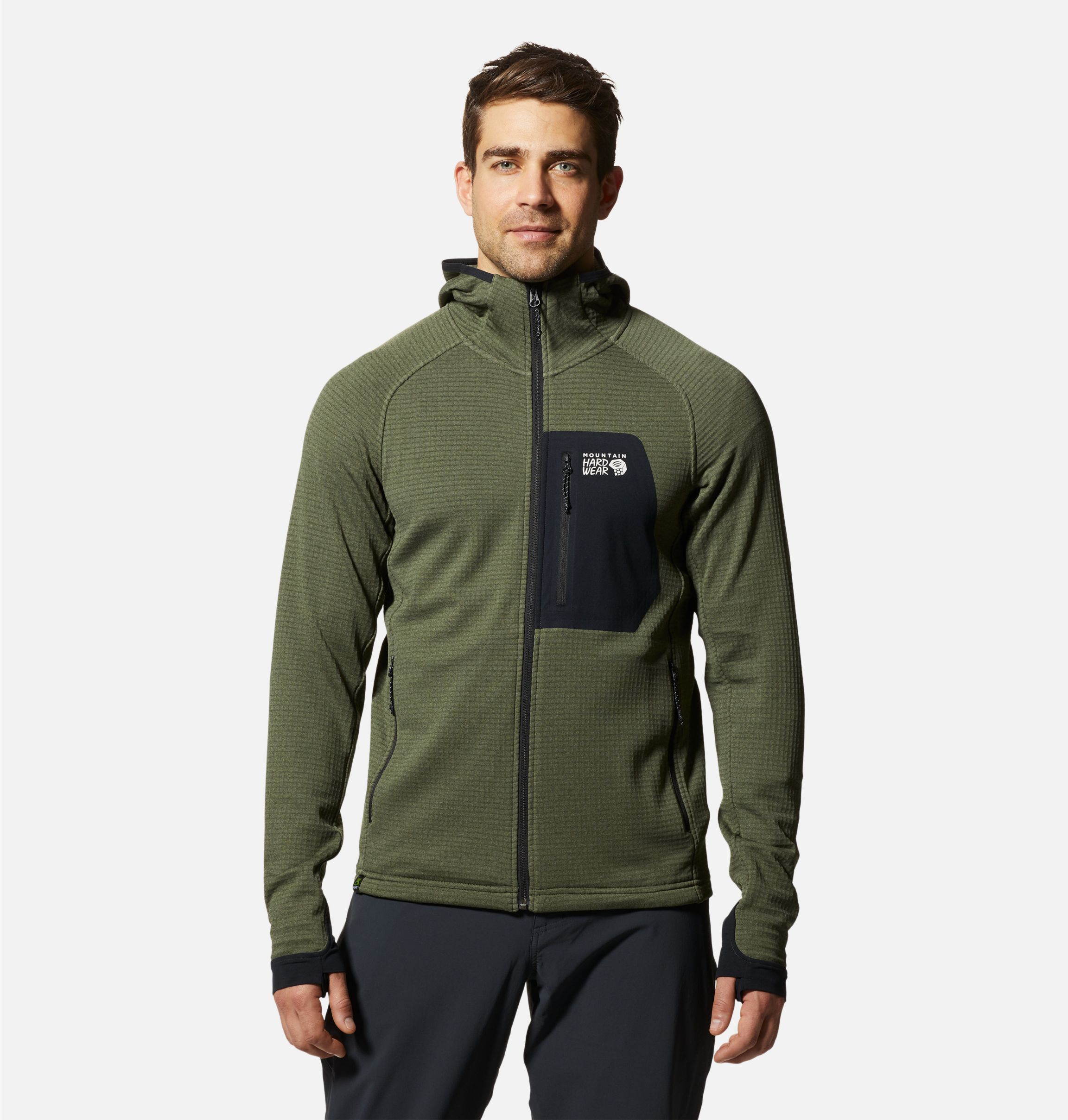 Taimen Polartec Power Stretch Lt Hoody - Goryla Gray