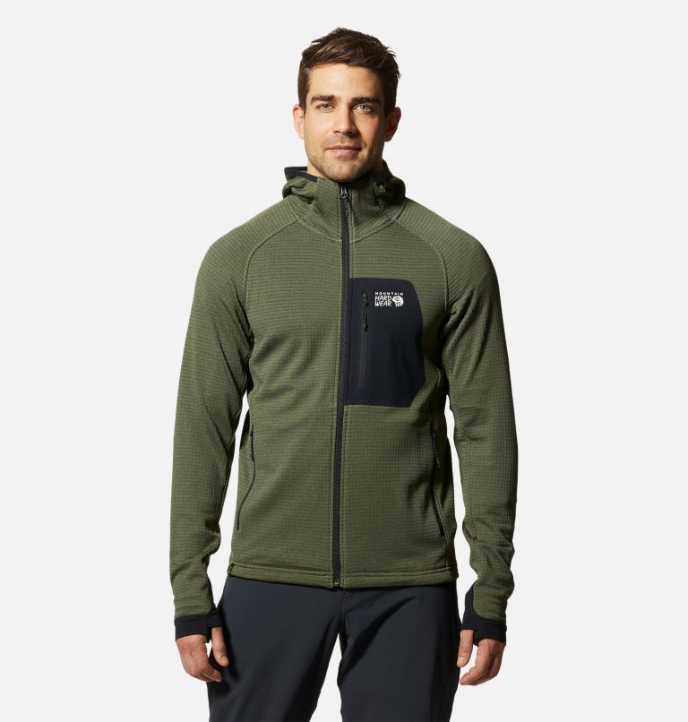 Men's Polartec® Power Grid™ Full Zip Hoody | Mountain Hardwear