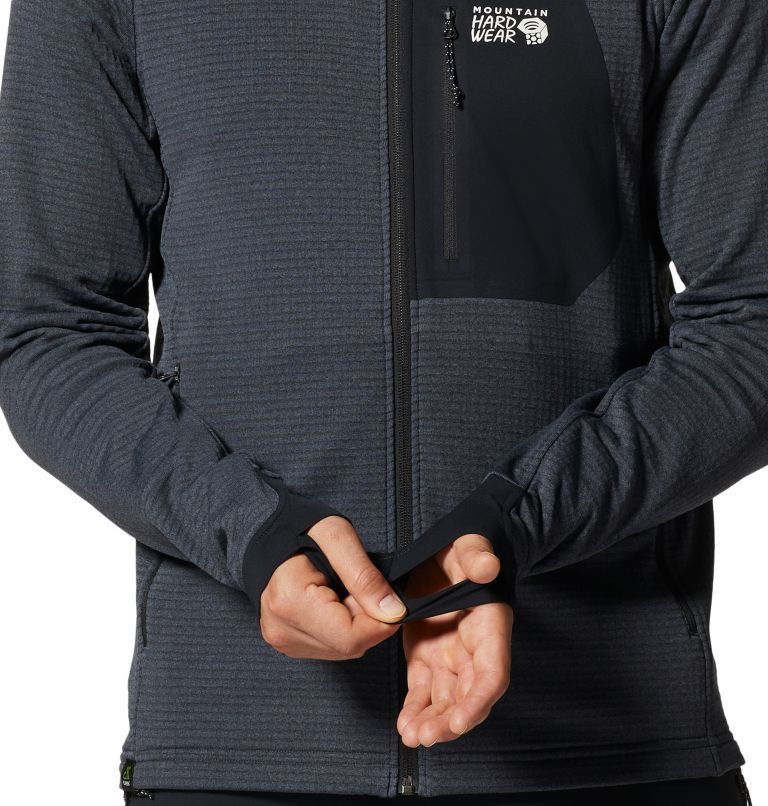 Chandail à capuchon avec fermeture éclair Polartec® Power Grid Homme, Color: Blue Slate Heather, image 5