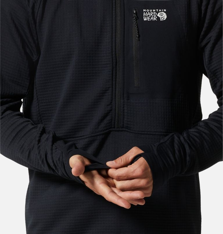 Men's Polartec® Power Grid Half Zip Jacket, Color: Black, image 5