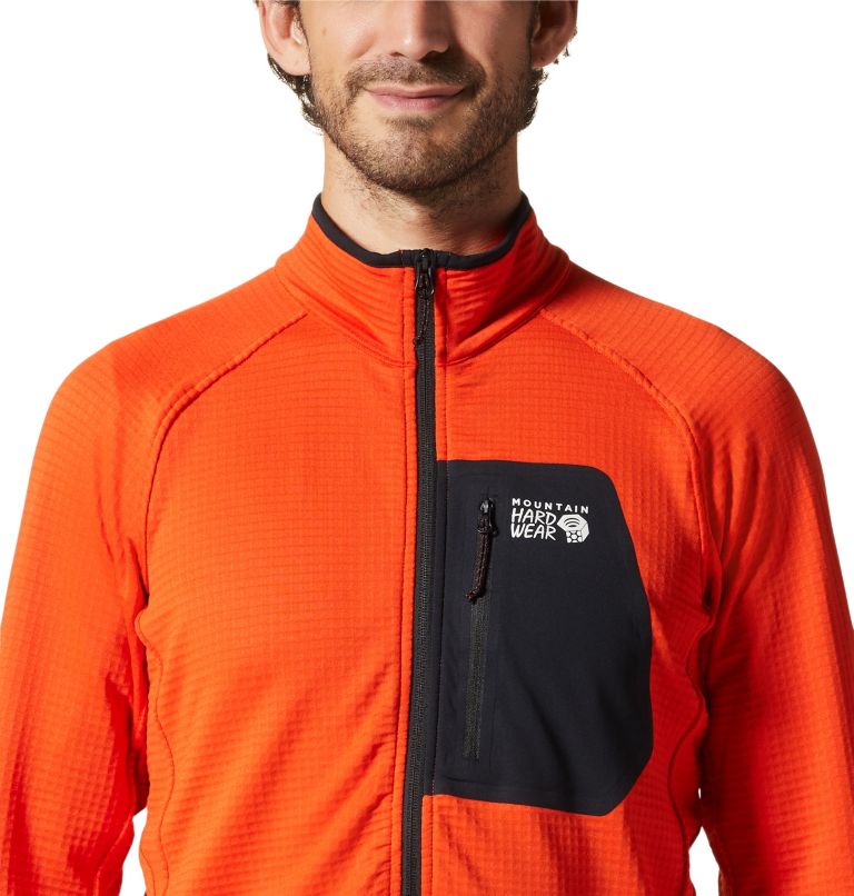 Manteau à demi-fermeture éclair Polartec® Power Grid Homme, Color: State Orange, image 4