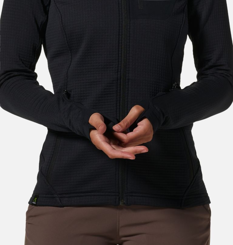 Thumbnail: Women's Polartec® Power Grid Full Zip Hoody, Color: Black, image 5