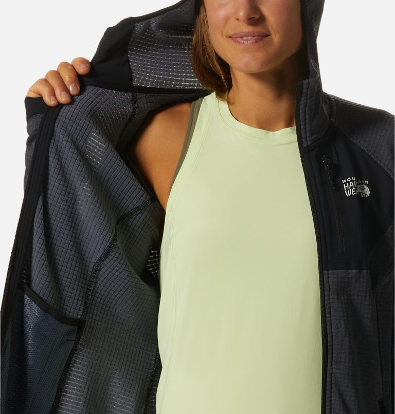 Essentials Women's Brushed Tech Stretch Full-Zip Hoodie