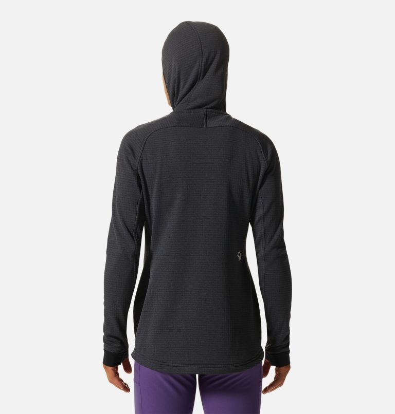 Women's Polartec® Power Grid Full Zip Hoody, Color: Blue Slate Heather, image 2