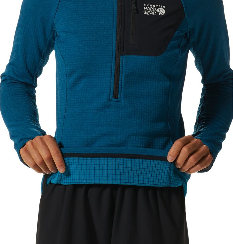 Polartec® Power Grid Half Zip Jacket | 446 | XL, Color: Vinson Blue Heather, image 6