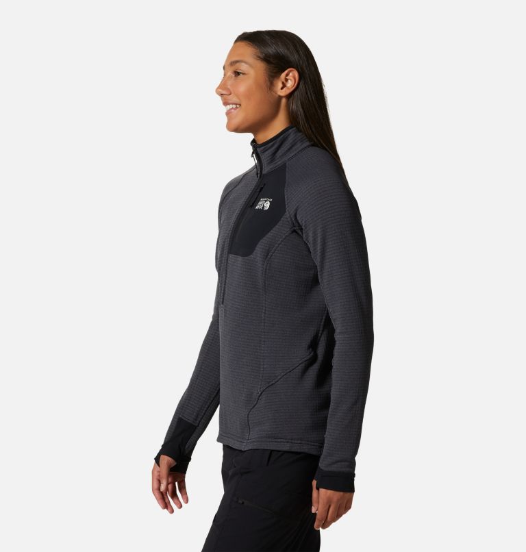 Women's Polartec® Power Grid Half Zip Jacket, Color: Blue Slate Heather