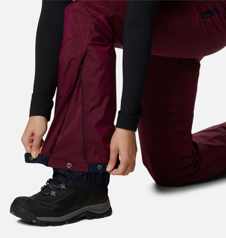Thumbnail: Women's Backslope II Insulated Ski Pants, Color: Marionberry Sheen, image 9