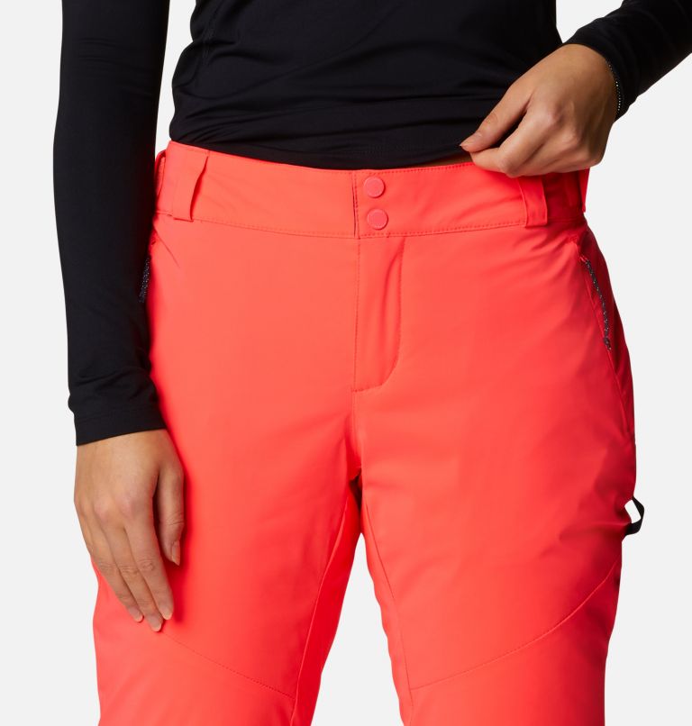 Thumbnail: Women's Backslope II Insulated Ski Pants, Color: Neon Sunrise, image 4