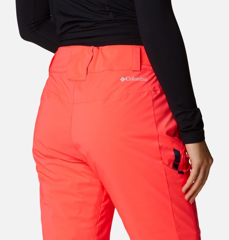 Women's Backslope II Insulated Ski Pants, Color: Neon Sunrise, image 5
