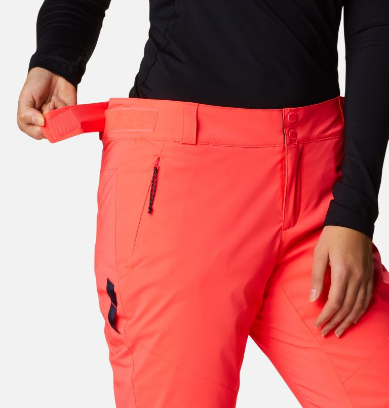 Women's Backslope II Waterproof Ski Pants, Color: Neon Sunrise, image 8