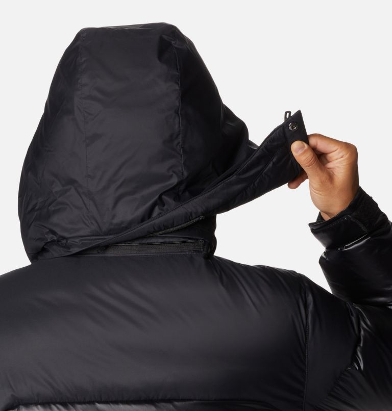 Men's Bulo Point II Hooded Down Puffer Jacket, Color: Black Shiny, Black, image 7
