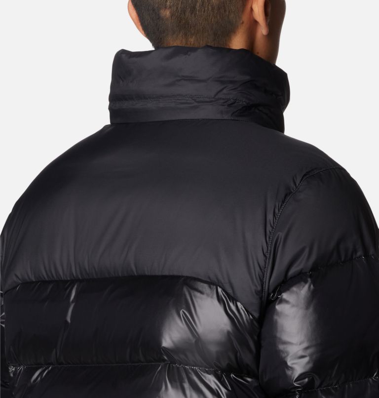 Thumbnail: Men's Bulo Point II Hooded Down Puffer Jacket, Color: Black Shiny, Black, image 8
