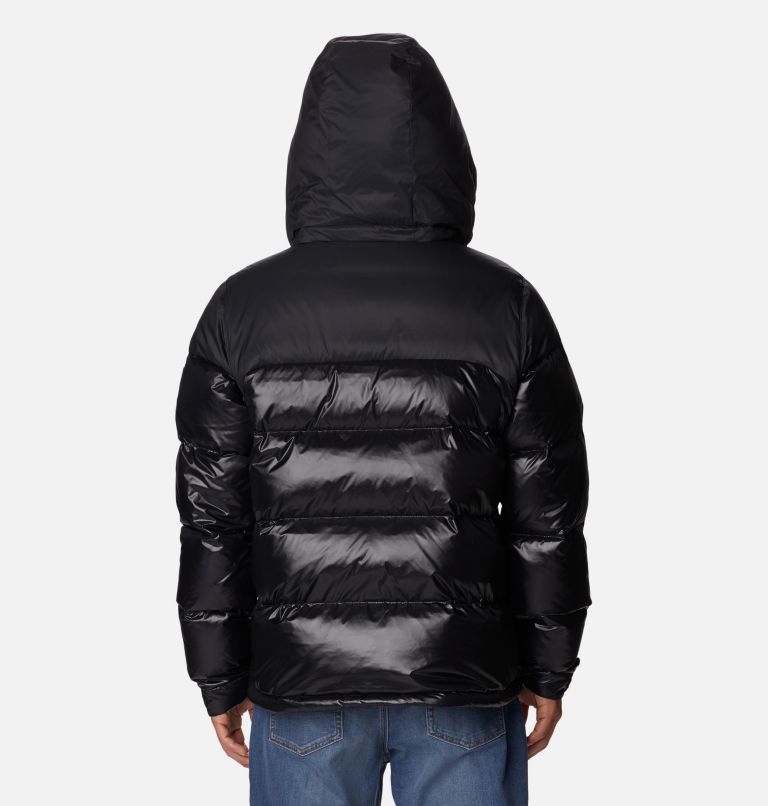 Thumbnail: Men's Bulo Point II Hooded Down Puffer Jacket, Color: Black Shiny, Black, image 2