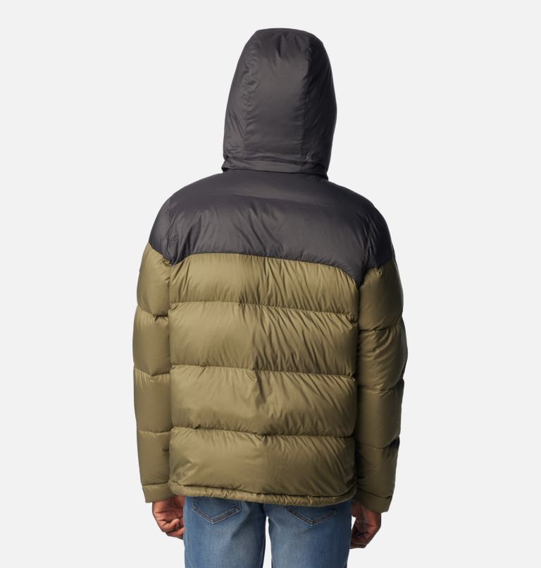 Thumbnail: Men's Bulo Point II Hooded Down Puffer Jacket, Color: Stone Green, Shark, image 2