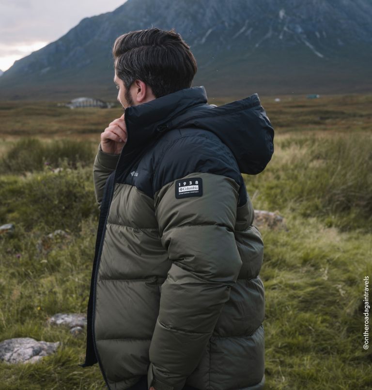 Columbia hooded shop down jacket