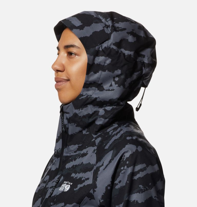 Women's Stretch Ozonic Jacket, Color: Black Paintstrokes Print, image 5