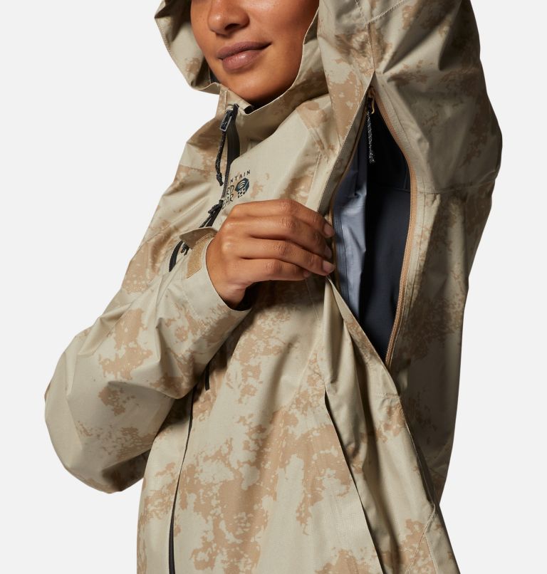 Women's Stretch Ozonic Jacket, Color: Moab Tan Print, image 8
