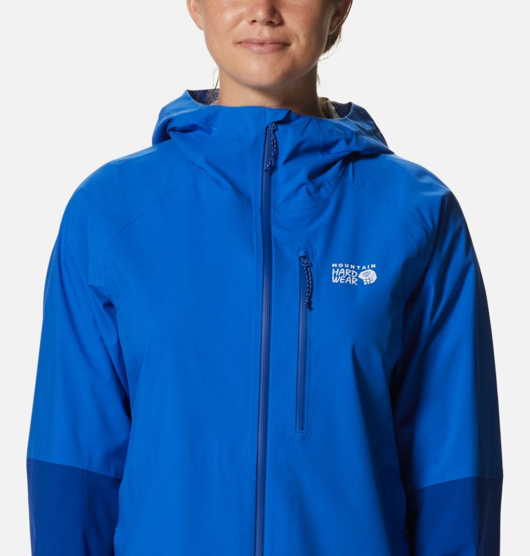 Women's Stretch Ozonic Jacket, Color: Bright Island Blue, Radiant, image 4
