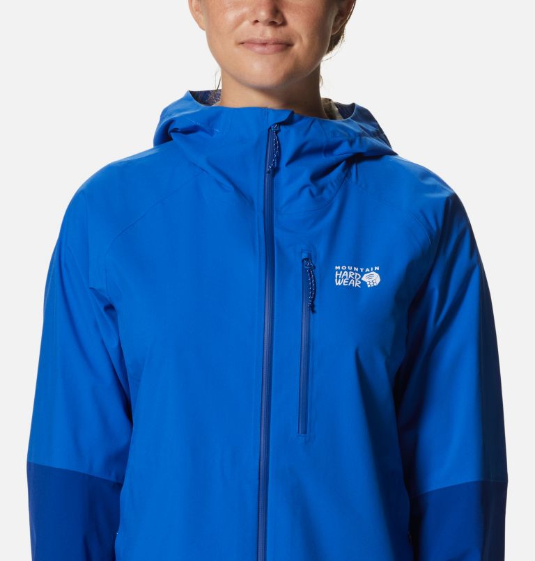 Thumbnail: Women's Stretch Ozonic Jacket, Color: Bright Island Blue, Radiant, image 4