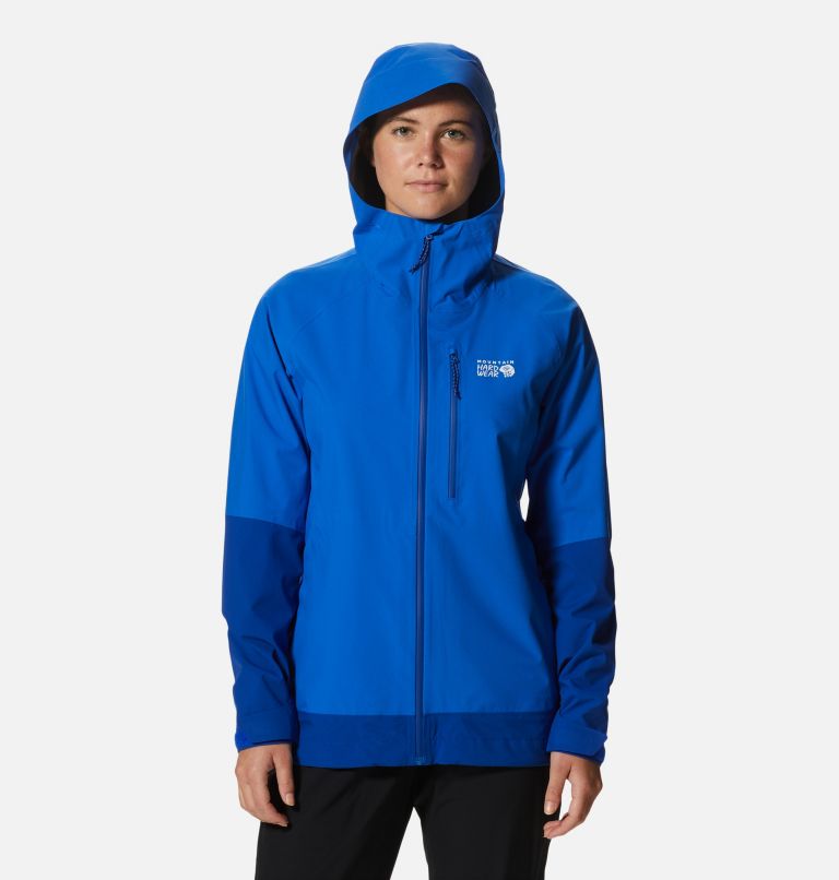 Women's Stretch Ozonic Jacket, Color: Bright Island Blue, Radiant, image 11