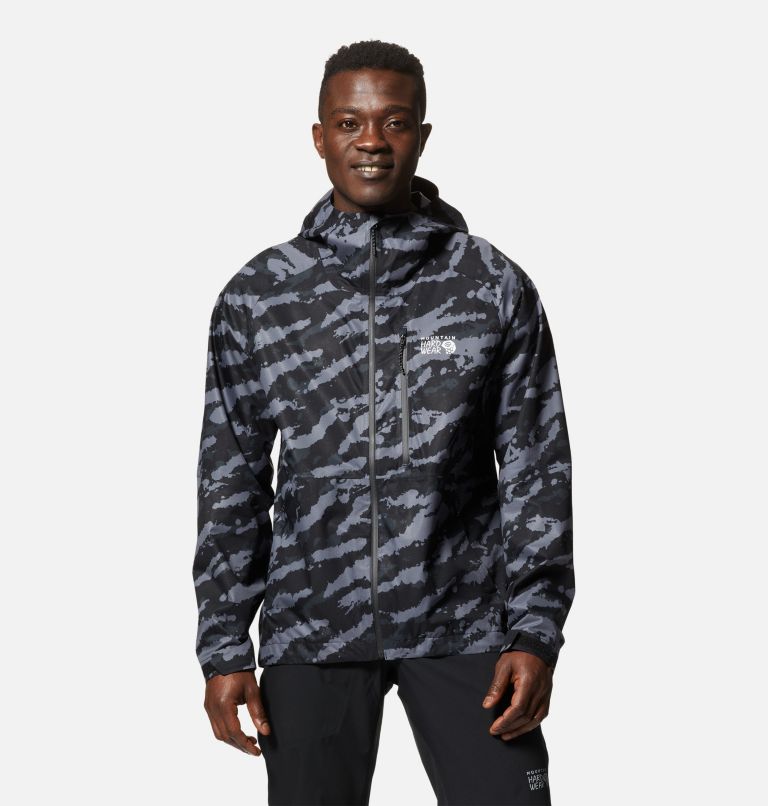 Men's Stretch Ozonic Jacket, Color: Black Paintstrokes Print, image 1