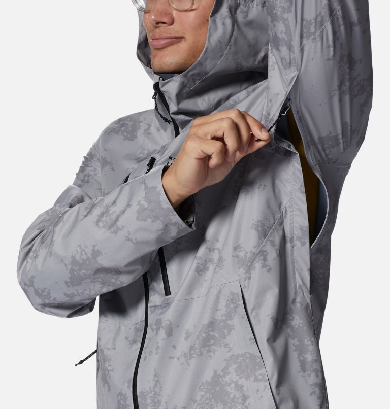 Men's Stretch Ozonic Jacket, Color: Glacial Print, image 8