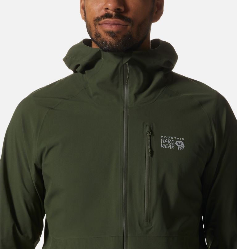 Men's Stretch Ozonic Jacket, Color: Surplus Green, image 4