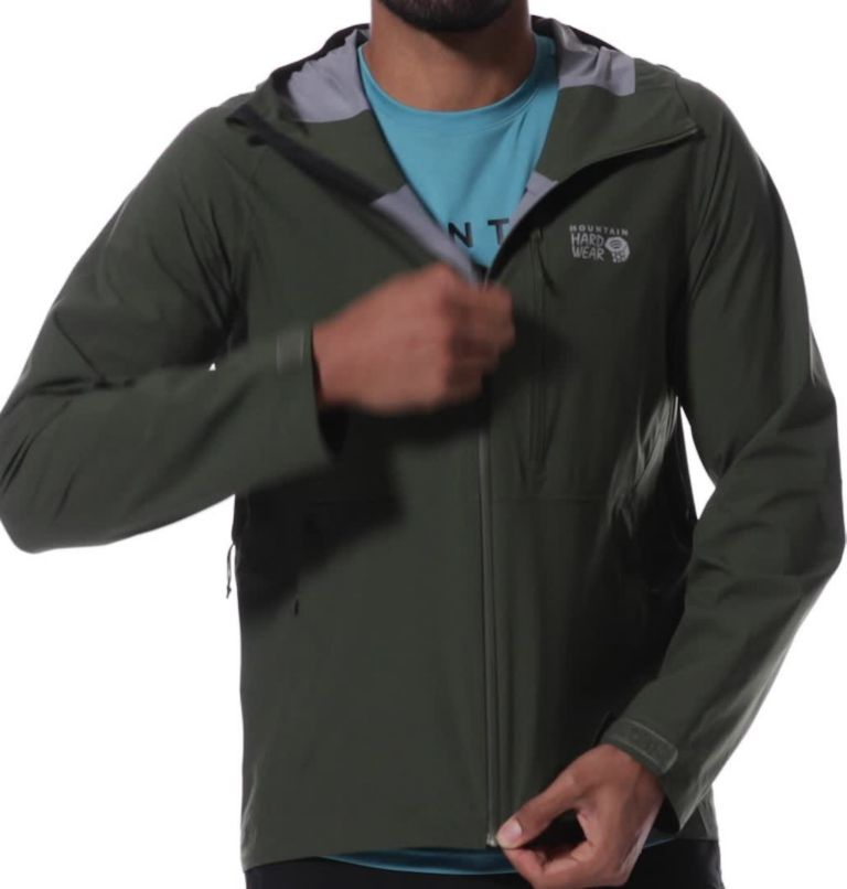Men's Stretch Ozonic Jacket, Color: Surplus Green