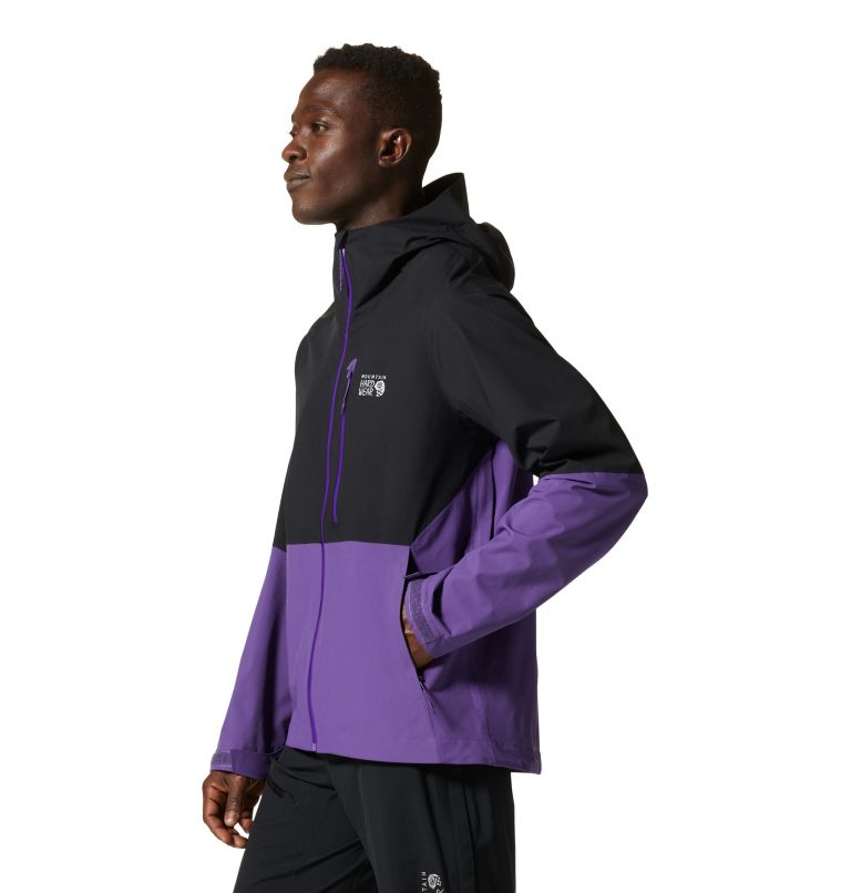 Thumbnail: Men's Stretch Ozonic Jacket, Color: Purple Jewel, image 3
