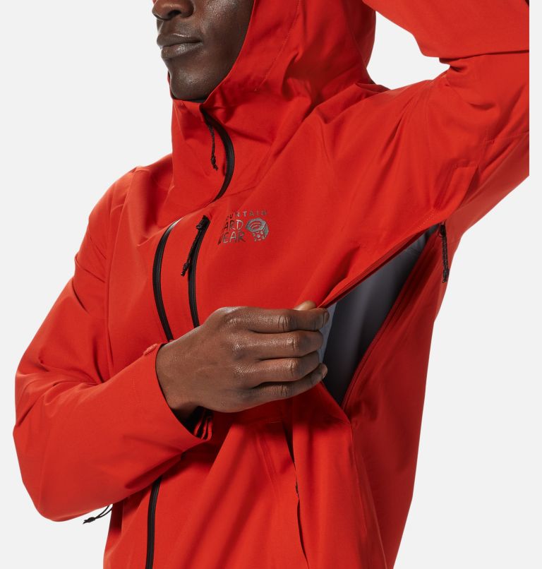 Men's Stretch Ozonic Jacket, Color: Desert Red, image 7