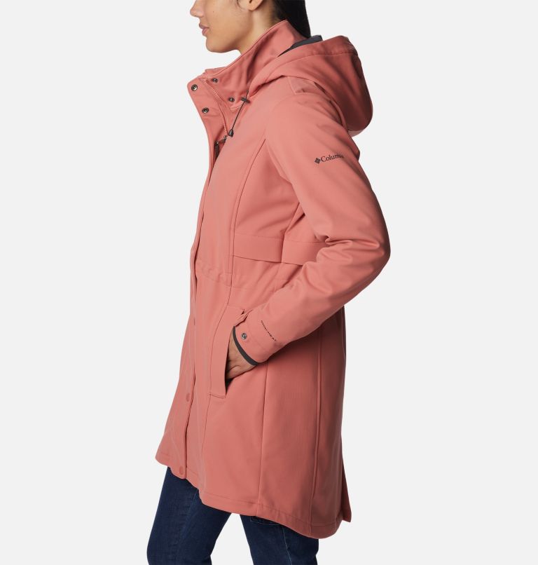 Thumbnail: Women's Stone Meadow Softshell Jacket, Color: Dark Coral, image 3