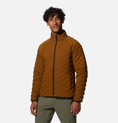 Men's Stretchdown Light Jacket, Color: Golden Brown
