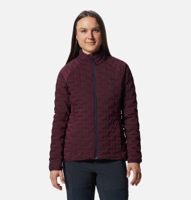 Women's Stretchdown Light Jacket, Color: Cocoa Red