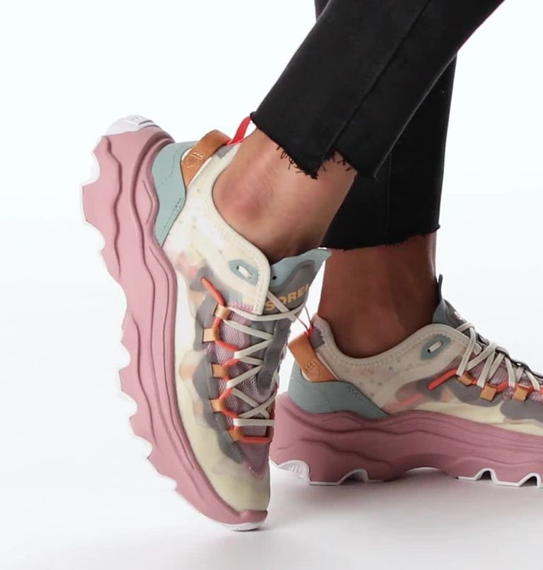 Thumbnail: Women's Kinetic Breakthru Tech Lace Sneaker, Color: Chalk, Eraser Pink, image 2