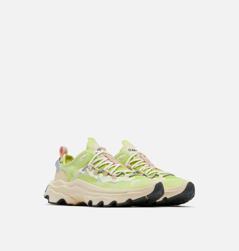 Neon Green Chunky Trainers In Extra Wide EEE Fit