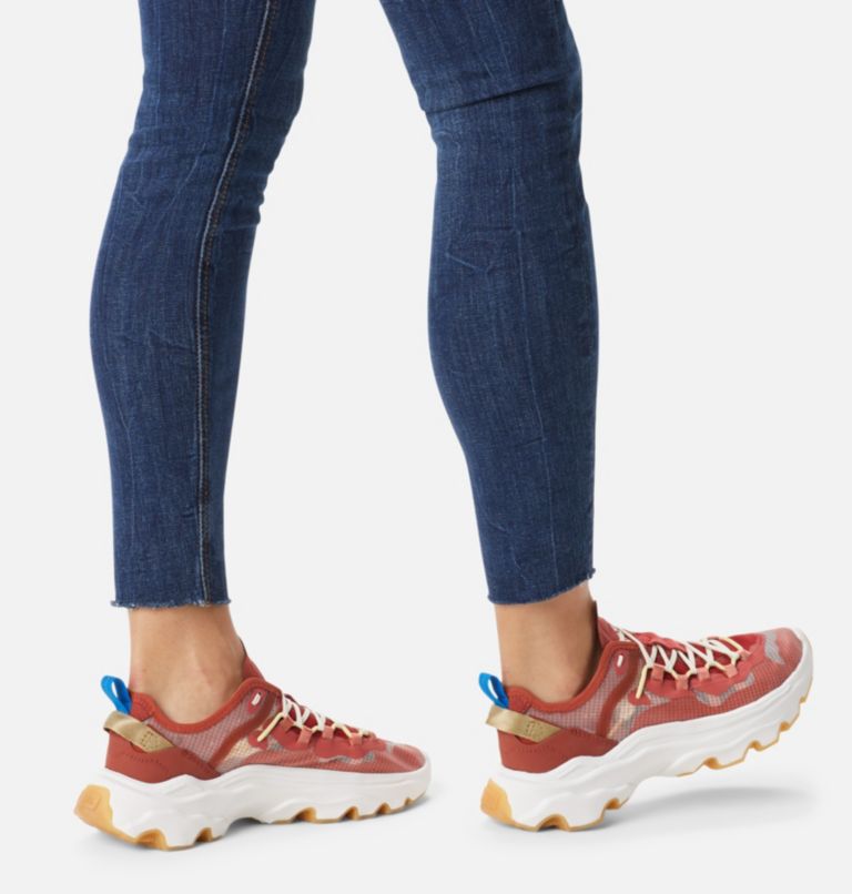 Women's Kinetic Breakthru Tech Lace Sneaker, Color: Warp Red, Glaze, image 8